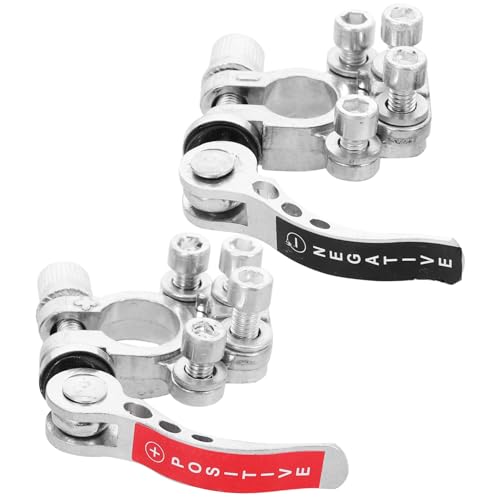 TOGEVAL Auto Batteriepolklemmen Zinc Alloy mit Schraubenschlüssel Sichere Fahrzeug Batterieanschlussklemme Vielseitig Kompatibel Einfache Montage und Demontage für Kfz Batterieanschlüsse TOGEVAL Auto Batteriepolklemmen Zinc Alloy mit Schraubenschlüssel Sichere Fahrzeug Batterieanschlussklemme Vielseitig Kompatibel Einfache Montage und Demontage für Kfz Batterieanschlüsse von TOGEVAL