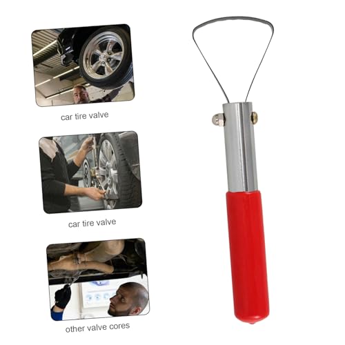 TOGEVAL Auto Reifen Reparatur Werkzeug Rot Stahl Reifen Schaber Radwucht Entferner Robust Mehrzweck Reparaturgriff von TOGEVAL