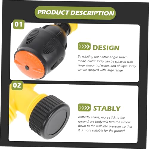 TOGEVAL Automatisches Bewässerungssystem mit Verstellbarem Rotierendem Sprinklerkopf für Garten Grünflächen und Landwirtschaft Gleichmäßige Wasserversorgung Langlebiger Kunststoff für von TOGEVAL