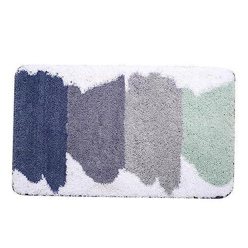 TOGEVAL Badezimmer Teppichmatte rutschfest Wasserabsorbierend Flauschiger Duschvorleger für Bad Eingangsbereich Maschinenwaschbar TPR Unterseite für Sicheren Halt von TOGEVAL