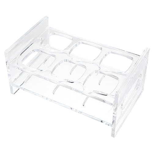 TOGEVAL Becherhalter Transparent Reihiger Shot Glass Rack für Bar Getränkedisplay für Feste und Zuhause Hochwertige Materialien Bruchsicher für Weihnachtsfeiern und Familienfeiern von TOGEVAL
