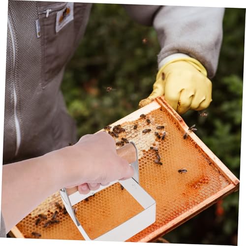 TOGEVAL Beekeeping Cutter Holzgriff Honigschneider aus Edelstahl Quadratförmiges Schneidewerkzeug Bienenzucht Werkzeug Leicht Langlebig Ergonomisch für Imker Geschenke TOGEVAL Beekeeping Cutter Holzgriff Honigschneider aus Edelstahl Quadratförmiges Schneidewerkzeug Bienenzucht Werkzeug Leicht Langlebig Ergonomisch für Imker Geschenke von TOGEVAL