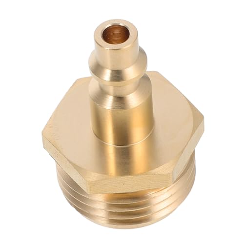 TOGEVAL Blasadapter externer Adapter Wohnmobil Winterfest Machen Schnappverschluss zum Entlüften des Trockner-Sets Wohnmobilgartenadapter Aufsatz für Sprinkler-Ausblaskompressor Kupfer von TOGEVAL