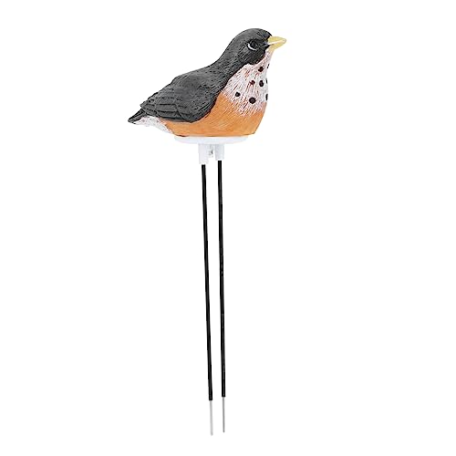 TOGEVAL Bodenfeuchtigkeitsmesser Vogel Form Resin Pflanzensensor mit Automatischem Nachtmodus Feuchtigkeitsmesser für Gartenblumentöpfe Pflanzenwasseranzeiger zur Bodenfeuchtemessung von TOGEVAL