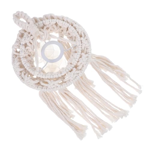 TOGEVAL Boho Lampenschirm Baumwolle Makramee Hängend Wandleuchte Ersatz Lampenschirm Für Wohnzimmer Schlafzimmer Gemütliche Beleuchtung Tischlampe TOGEVAL Boho Lampenschirm Baumwolle Makramee Hängend Wandleuchte Ersatz Lampenschirm Für Wohnzimmer Schlafzimmer Gemütliche Beleuchtung Tischlampe von TOGEVAL