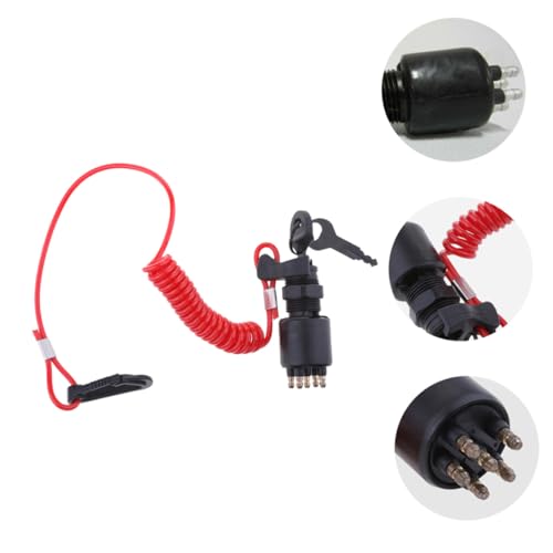 TOGEVAL Boot Zündschlüssel mit Lanyard Präzise nach Originalwerkspezifikation Einfache Installation Ersatz für defekten Zündschalter Langlebig und zuverlässig für verschiedene TOGEVAL Boot Zündschlüssel mit Lanyard Präzise nach Originalwerkspezifikation Einfache Installation Ersatz für defekten Zündschalter Langlebig und zuverlässig für verschiedene von TOGEVAL