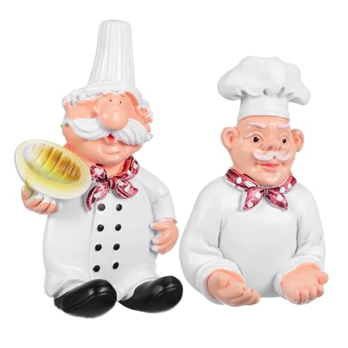 TOGEVAL Chef form Küchen Wandhaken Selbstklebend Ohne Bohren Für Stromstecker Schlüssel Aufbewahrung Lustige Klebehaken Schwere Belastung Für Glatte Oberflächen von TOGEVAL