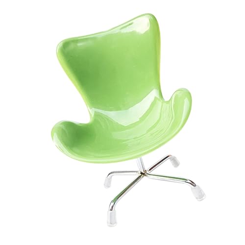 TOGEVAL Computerstuhl Für Haustiere Möbel Simulierte Möbelmodelle Mini- Miniatur-bürostuhl Mini- -computerstuhl Mini-computerstuhl Winzige Wohnmöbel Miniaturen Plastik Green von TOGEVAL