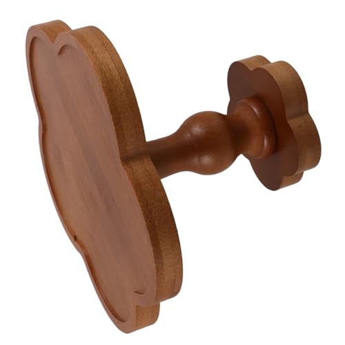 TOGEVAL Dekorativer Holztablett Organizer Blumendesign Hoher Stand Vielseitiges Holztablett für Schmuck Kerzen Aromatherapie Wohnaccessoires von TOGEVAL