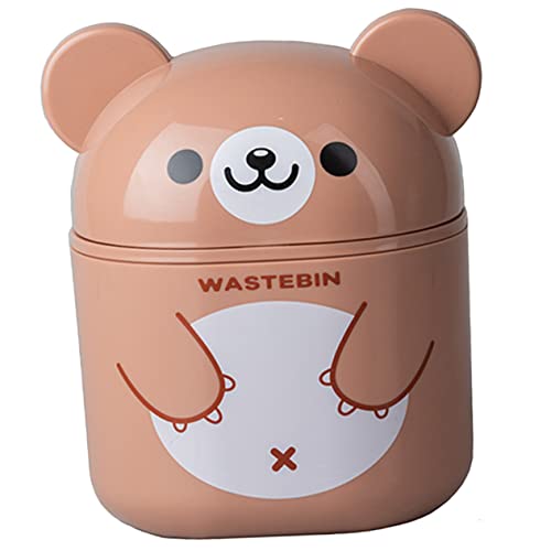 TOGEVAL Desktop-Mülleimer tischabfalleimer mini trash can Office trash can süßer Mülleimer Schreibtisch-Mülleimer Mini Büromülleimer mit Deckel Mini-Mülleimer für den Schreibtisch pp Brown TOGEVAL Desktop-Mülleimer tischabfalleimer mini trash can Office trash can süßer Mülleimer Schreibtisch-Mülleimer Mini Büromülleimer mit Deckel Mini-Mülleimer für den Schreibtisch pp Brown von TOGEVAL