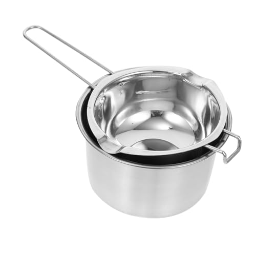 TOGEVAL Doppelkochtopf aus Edelstahl mit Ergonomischem Griff Hitzebeständig für Schokolade Butter Wachs Süßigkeiten Wasserbad Schmelzschale Langlebig und Rostfrei Rutsch Haken TOGEVAL Doppelkochtopf aus Edelstahl mit Ergonomischem Griff Hitzebeständig für Schokolade Butter Wachs Süßigkeiten Wasserbad Schmelzschale Langlebig und Rostfrei Rutsch Haken von TOGEVAL