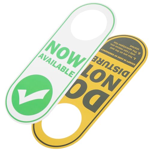 TOGEVAL Doppelseitiges Türschild aus Robustem PVC Büro und Hotel Türhänger mit Klarem Druck Auffälligem Design Vielseitig für Hotel Büro Club und Reinigungsanzeige Geeignet von TOGEVAL