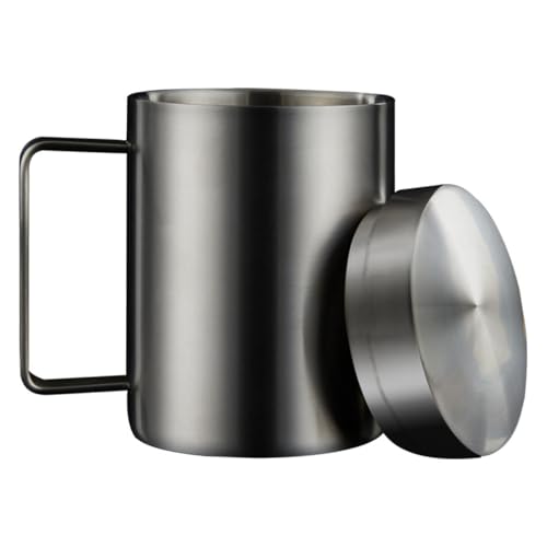 TOGEVAL Doppelwandiger Edelstahl Becher Isoliert Hitzebeständig Wasserglas für Büro Zuhause Tee Saftbecher Praktisch Stilvoll Langlebig TOGEVAL Doppelwandiger Edelstahl Becher Isoliert Hitzebeständig Wasserglas für Büro Zuhause Tee Saftbecher Praktisch Stilvoll Langlebig von TOGEVAL