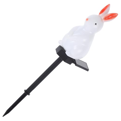 TOGEVAL Easter Solar Gartenleuchte Wasserdichtes LED Licht mit Erdspieß Dekoratives Kaninchen für Außenbereich Energieeffizient und Installieren für Ihre Ostern Dekoration von TOGEVAL