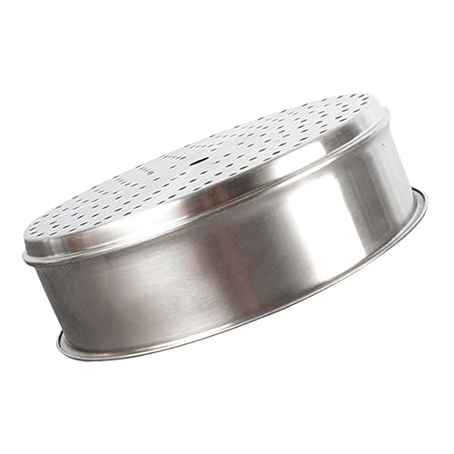 TOGEVAL Edelstahl Dämpfeinsatz Hitzebeständiger Stapelbarer Dämpfkorb für Reis Gemüse Dimsum Spülmaschinenfest Gleichmäßige Dampfdurchlässigkeit Multifunktionaler Küchensteamer von TOGEVAL