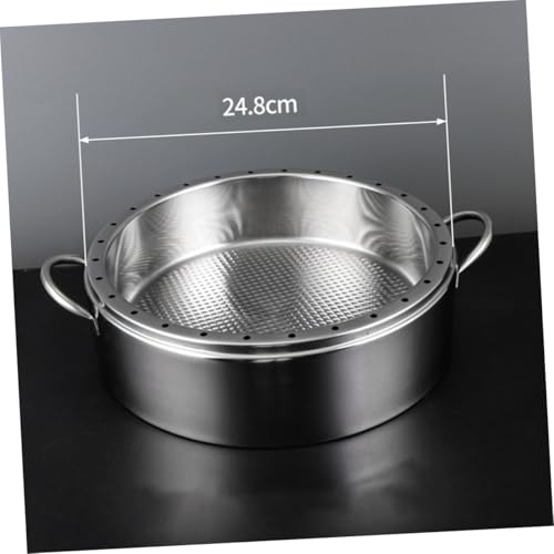 TOGEVAL Edelstahl Dampfgarer Einsatz mit Doppelohr Rostfreier Langlebiger Dämpfeinsatz für Gemüse Fisch Eier und Vielseitiges Kochen im Haushalt von TOGEVAL