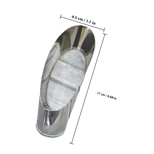 TOGEVAL Edelstahl Gartenschaufel mit Integriertem Bodensieb Ergonomisch Vielseitig Einsetzbar für Umtopfen und Erdseparation für Bonsai Gartenarbeit und Pflanzvorbereitung von TOGEVAL