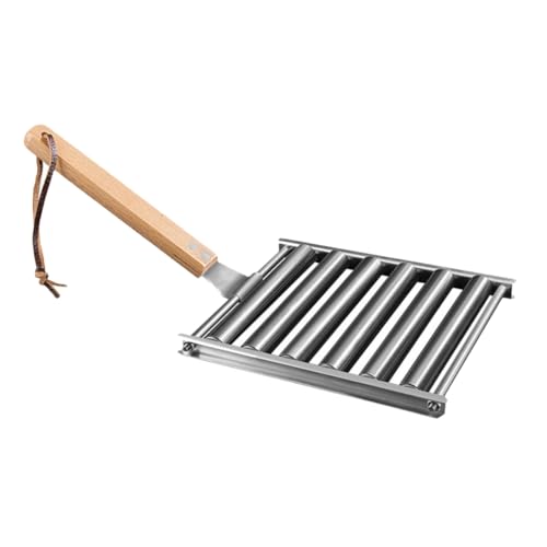 TOGEVAL Edelstahl Hot Dog Grillrost Mittelgroß Tragbarer Abnehmbarer Grillständer für Outdoor Bbq Camping Hoher Temperaturwiderstand Leicht zu Reinigen Praktisches Picknick zubehör TOGEVAL Edelstahl Hot Dog Grillrost Mittelgroß Tragbarer Abnehmbarer Grillständer für Outdoor Bbq Camping Hoher Temperaturwiderstand Leicht zu Reinigen Praktisches Picknick zubehör von TOGEVAL
