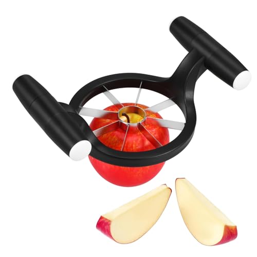 TOGEVAL Edelstahl Obstschneider mit Ergonomischem Griff Vielseitiger Obst und Gemüseschneider für Äpfel Birnen und Kartoffeln Langlebiger Praktischer Allzweck in Schwarz TOGEVAL Edelstahl Obstschneider mit Ergonomischem Griff Vielseitiger Obst und Gemüseschneider für Äpfel Birnen und Kartoffeln Langlebiger Praktischer Allzweck in Schwarz von TOGEVAL