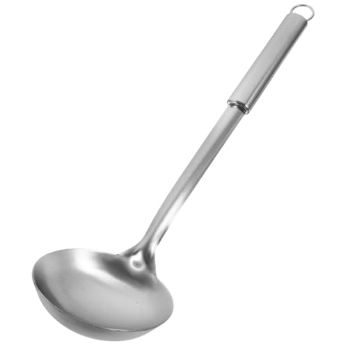 TOGEVAL Edelstahl Suppenkelle mit Langem Griff Rostfrei Ergonomisch Multifunktionale Kelle für Suppen Soßen Hot Pot für Küche Restaurant Hotel Langlebig und Praktisch von TOGEVAL