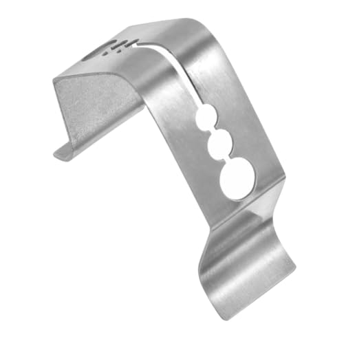 TOGEVAL Edelstahl Thermometer Clip mit Mehrloch Design Hitzebeständig und Robust Vielseitiger Halter für Grill und Kaffeetassen Sonden Universeller Temperaturfühler Halter für Kochen und von TOGEVAL