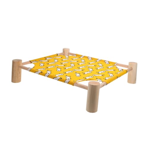 TOGEVAL Eleviertes Haustierbett für Kleintiere Abnehmbares Waschbares Hängemattenbett Komfortables Feuchtigkeitsabweisendes Hamster Haustierlager Robustes Design für Innenräume Kleines von TOGEVAL