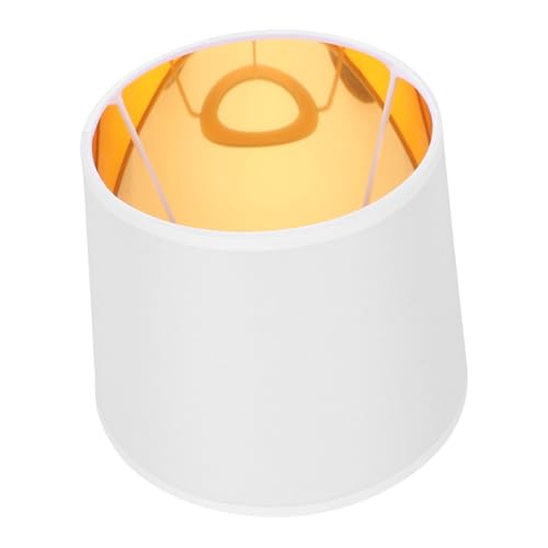 TOGEVAL Ersatz Leinen Lampenschirm für Tischleuchte Runder Verschleißfester Stoff Lampenschirm Vielseitig Einsetzbar als Nachttisch Wand Stehlampe Langlebige Textilabdeckung in Weiß gold TOGEVAL Ersatz Leinen Lampenschirm für Tischleuchte Runder Verschleißfester Stoff Lampenschirm Vielseitig Einsetzbar als Nachttisch Wand Stehlampe Langlebige Textilabdeckung in Weiß gold von TOGEVAL