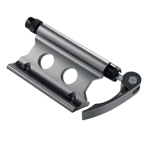 TOGEVAL Fahrrad Vorderradgabel Halterung Schnellspanner Stabiler Frontgabel Fixierclip Fahrrad Dachträger Kompatibel für Fahrradtransport und Reisen in Tiefen Titanfarbe von TOGEVAL