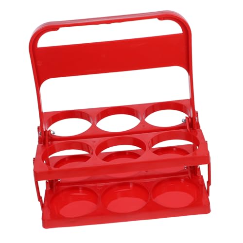 TOGEVAL Faltbarer Bierflaschen träger aus Kunststoff Großer Flaschendurchmesser Stabiler Flaschenhalter und Aufbewahrungskorb für Party Outdoor und Haushalt Wiederverwendbar von TOGEVAL