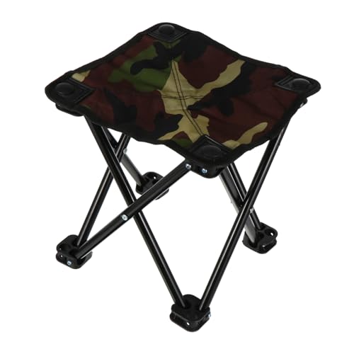 TOGEVAL Faltbarer Campingstuhl Anglerhocker Leicht Tragbarer Klapphocker Outdoor Sitzstuhl Mit Aufbewahrungstasche Für Angeln Wandern Picknick von TOGEVAL