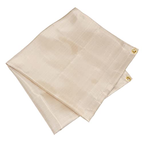 TOGEVAL Feuerlöschdecke aus Hitzebeständigem Glasfasergewebe Faltbare Brandschutzdecke als Grillmatte und Bodenschutz für BBQ Camping und Gasgrill Langlebig und Hitzebeständig von TOGEVAL