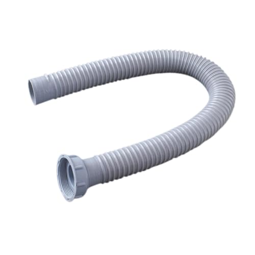 TOGEVAL Flexible Ablaufschlauchverlängerung für Waschmaschine Spülmaschine Waschbecken Biegsamer Spiralschlauch Anpassbar Zuschneidbar für Küche Bad Waschbecken von TOGEVAL