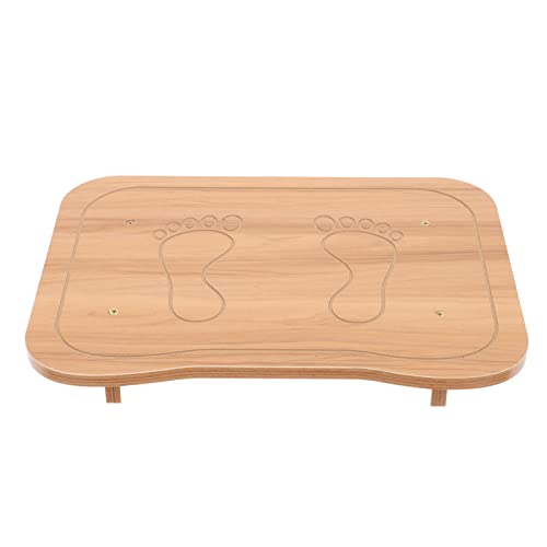 TOGEVAL Fußhocker Für Die Toilette Tritthocker Rutschfester Töpfchenhocker Schreibtisch-fußhocker Fußhocker Für Schreibtisch Bequeme Fußstütze Fußstützen Büro Khaki Platte Auf Holzbasis von TOGEVAL