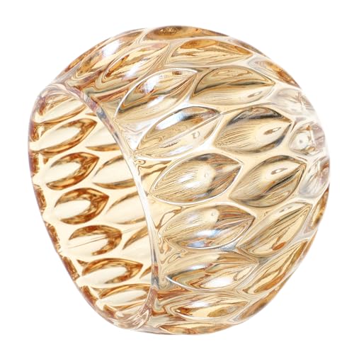 TOGEVAL Glas Lampenschirm Elegant Transparent als Tischlampe und Kerzenabdeckung Leicht und Kompakt Vielseitig für Zuhause Hotel und Restaurant Geeignet Modernes Design von TOGEVAL