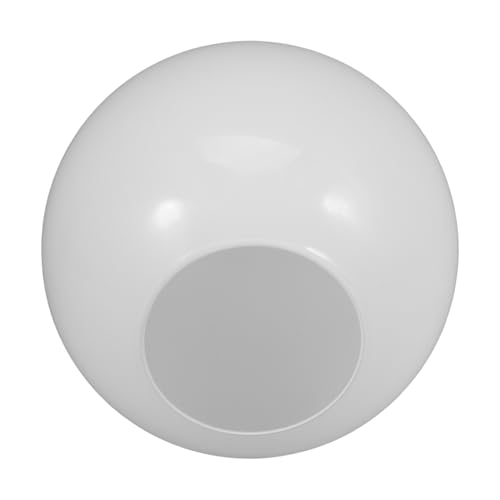 TOGEVAL Glas Lampenschirm Kugelform Ersatzschirm Fassung Ømm Opal Weiß für Tischlampe Pendelleuchte Kronleuchter Langlebig Elegant Dekorativ für Innenbereich von TOGEVAL