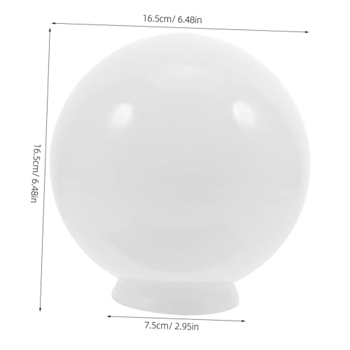 TOGEVAL Glas Lampenschirm Opal Kugelform für Deckenleuchte Beleuchtungselemente Weiches Licht Wohnzimmer Schlafzimmer Esszimmer Zubehör TOGEVAL Glas Lampenschirm Opal Kugelform für Deckenleuchte Beleuchtungselemente Weiches Licht Wohnzimmer Schlafzimmer Esszimmer Zubehör von TOGEVAL