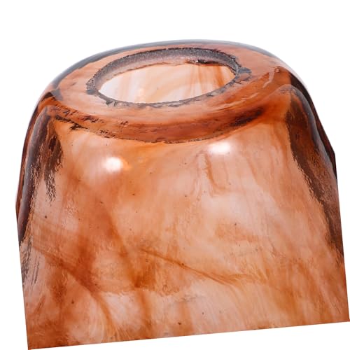 TOGEVAL Glas Lampenschirm Retro Design Vintage Hängelampe für Bar Flur Schlafzimmer mit Warmem Bernsteinfarbenem Licht Vielseitig für Amerikanische Stilräume von TOGEVAL