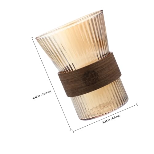 TOGEVAL Glas Zahnputzbecher mit Ergonomischem Holzbund Handlicher Zahnbürstenbecher für Badezimmer Langlebiger Trinkbecher mit Glatter Oberfläche Leicht zu Reinigen Praktischer TOGEVAL Glas Zahnputzbecher mit Ergonomischem Holzbund Handlicher Zahnbürstenbecher für Badezimmer Langlebiger Trinkbecher mit Glatter Oberfläche Leicht zu Reinigen Praktischer von TOGEVAL