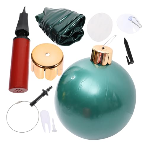TOGEVAL Große Aufblasbare Weihnachtskugel PVC Weihnachtsdeko Teilig mit Zubehör Weihnachtsgarten Dekoration für Garten Terrasse Patio Festliche Weihnachtsatmosphäre TOGEVAL Große Aufblasbare Weihnachtskugel PVC Weihnachtsdeko Teilig mit Zubehör Weihnachtsgarten Dekoration für Garten Terrasse Patio Festliche Weihnachtsatmosphäre von TOGEVAL