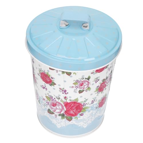 TOGEVAL Großer Abfalleimer mit Deckel aus Robustem Blech Stilvoller Desktop mülleimer für Büro und Zuhause Langlebiger Waste Container mit Moderner Einfacher Optik in Blau Große TOGEVAL Großer Abfalleimer mit Deckel aus Robustem Blech Stilvoller Desktop mülleimer für Büro und Zuhause Langlebiger Waste Container mit Moderner Einfacher Optik in Blau Große von TOGEVAL