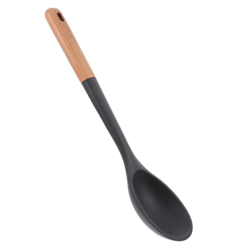 TOGEVAL Großer Silikon Servierlöffel mit Langem Holzgriff Hitzebeständig Rutschfest Nahtloses Design Vielseitiger Küchenhelfer zum Kochen Rühren und Servieren Bpa frei TOGEVAL Großer Silikon Servierlöffel mit Langem Holzgriff Hitzebeständig Rutschfest Nahtloses Design Vielseitiger Küchenhelfer zum Kochen Rühren und Servieren Bpa frei von TOGEVAL