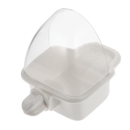 TOGEVAL Hängende Vogelbadewanne aus Sicherem Material Multifunktionaler Outdoor badetrog und Futterspender mit Großer Öffnung Stabiler Vogelbad käfigzubehör für Papageien Wellensittiche von TOGEVAL