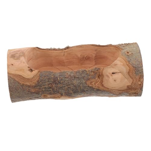 TOGEVAL Hamster Futternapf aus Holz Stabile Futter und Wasserschale für Hamster Meerschweinchen und Kleine Kleintiere Glatte Oberfläche Leicht zu Reinigen Praktische Futterschale für von TOGEVAL