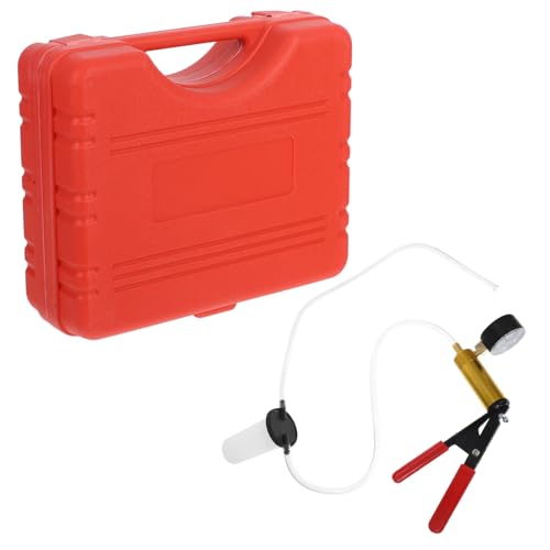 TOGEVAL Handgeführte Vakuumpumpe Bremsenentlüfter Profi Druckprüfer Kit für Auto mit Vielseitigen Tests Wie Bremsleitung Pcv System Vakuumsteuerung und Klimaanlage Manuelle Handpumpe von TOGEVAL
