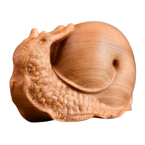 TOGEVAL Handgeschnitzte Holzschnecke Figurine Solide Holzdekoration Kreatives Desktop Accessoire Für Büro Wohnzimmer Schlafzimmer Geschenkidee TOGEVAL Handgeschnitzte Holzschnecke Figurine Solide Holzdekoration Kreatives Desktop Accessoire Für Büro Wohnzimmer Schlafzimmer Geschenkidee von TOGEVAL