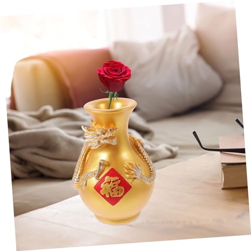 TOGEVAL Harz Blumenhalter Drachenvase Für Tischdeko Moderne Vase Für Blumensetup Dekorative Kunstharz Vase Für Regal Oder Esstisch TOGEVAL Harz Blumenhalter Drachenvase Für Tischdeko Moderne Vase Für Blumensetup Dekorative Kunstharz Vase Für Regal Oder Esstisch von TOGEVAL