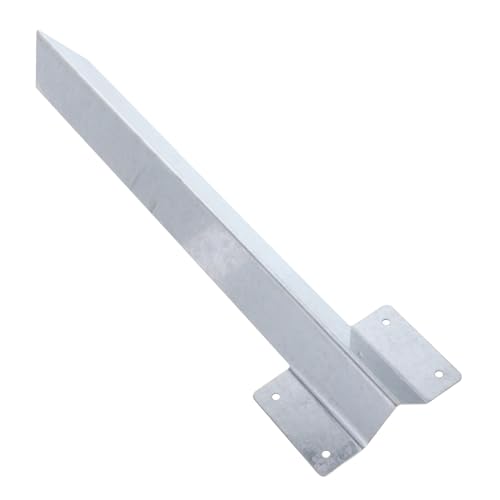 TOGEVAL Heavy Duty Metall Garten Bodenspieß Stabiler Zaunpfosten Halter Verzinkter Erdanker für Beete Vielseitiger Gartenstützpunkt für Außenbereiche Einfache Montage und Langlebig von TOGEVAL