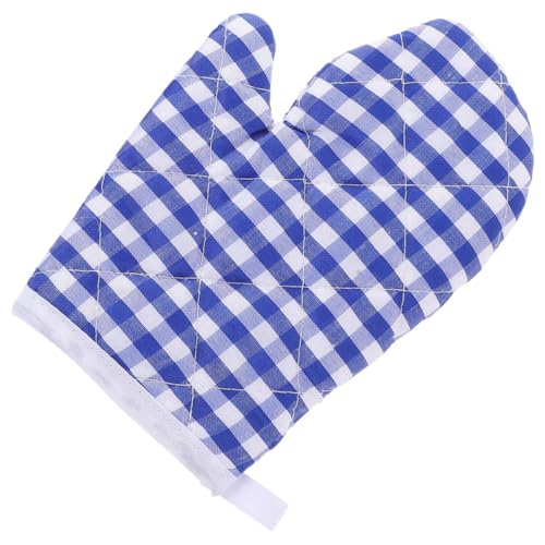 TOGEVAL Hitzebeständige Ofenhandschuhe aus Baumwolle Isolierte Backhandschuhe für Mikrowelle Grill und Ofen rutschfest Leicht mit Aufhängeöse für Junge Mädchen Beim Kochen und Backen von TOGEVAL