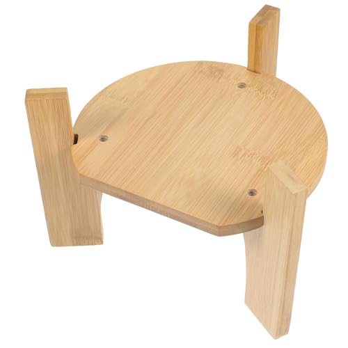 TOGEVAL Holz Getränkehalter Standrobust Getränkespender Ständer mit Hoher Tragkraft Vielseitig Nutzbar als Teekannen Becherhalter Sicherer Langlebiger Holzständer für von TOGEVAL