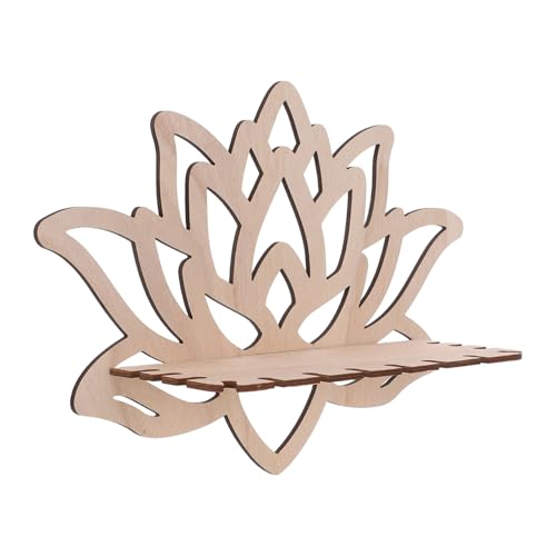 TOGEVAL Holz Lotusblumen wandregal Minimalistisches Schwebendes Deko wandboard Kristallklarer Stauraum für Schlafzimmer Wohnzimmer Dekoratives Kerzenhalter display TOGEVAL Holz Lotusblumen wandregal Minimalistisches Schwebendes Deko wandboard Kristallklarer Stauraum für Schlafzimmer Wohnzimmer Dekoratives Kerzenhalter display von TOGEVAL